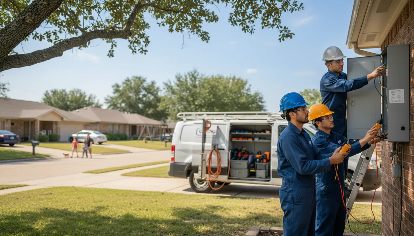Certified electrician providing emergency electrical services in Fertile, IA